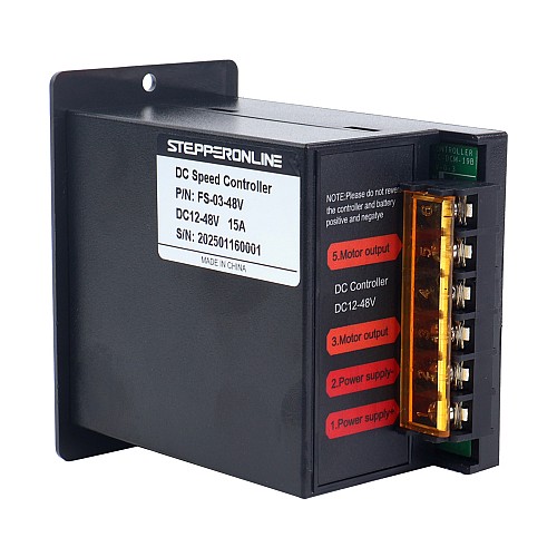250W 12-48VDC 15A Motor Speed Controller for VAriable Speed Motor - FS-03-48V | StepperOnline CA 250W 12-48VDC 15A Motor Speed Controller for VAriable Speed Motor - FS-03-48V | StepperOnline CA