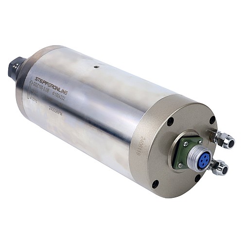 CNC Spindle Motor Water Cooled 220V 3.0KW 24000RPM 400Hz ER20 Collet - GDZ100-3.0B | StepperOnline CA