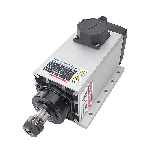 CNC Spindle Motor Air Cooled 380V 3.5KW 18000RPM 300Hz ER20 Collet - GDZ105x102L-3.5C4 | StepperOnline CA