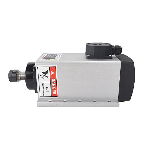 CNC Spindle Motor Air Cooled 380V 3.5KW 18000RPM 300Hz ER20 Collet - GDZ105x102L-3.5C4 | StepperOnline CA
