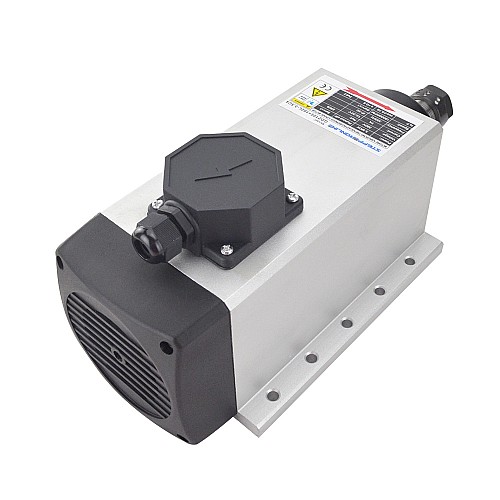 CNC Spindle Motor Air Cooled 380V 3.5KW 18000RPM 300Hz ER20 Collet - GDZ105x102L-3.5C4 | StepperOnline CA