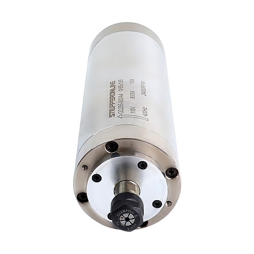 CNC Spindle Motor Water Cooled 110V 800W 24000RPM 400Hz ER11 Collet - GDZ65-800A4 | StepperOnline CA CNC Spindle Motor Water Cooled 110V 800W 24000RPM 400Hz ER11 Collet - GDZ65-800A4 | StepperOnline CA