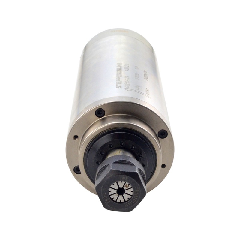 CNC Spindle Motor Water Cooled 110V 2.2KW 24000RPM 400Hz ER20 Collet - GDZ80-2.2A | StepperOnline CA