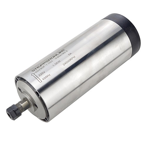 220V 1.5KW Φ80x193.5mm Air Cooled Spindle Motor and 2HP 1.5KW 7.0A Variable Frequency Drive Kit - VSK-AR1.5B | StepperOnline CA 220V 1.5KW Φ80x193.5mm Air Cooled Spindle Motor and 2HP 1.5KW 7.0A Variable Frequency Drive Kit - VSK-AR1.5B | StepperOnline CA