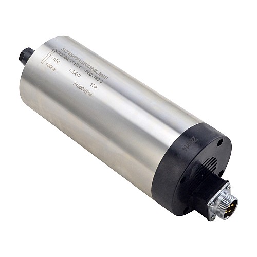 CNC Spindle Motor Air Cooled 110V 1.5KW 24000RPM 400Hz ER11 Collet - GDZ80F-1.5A4 | StepperOnline CA