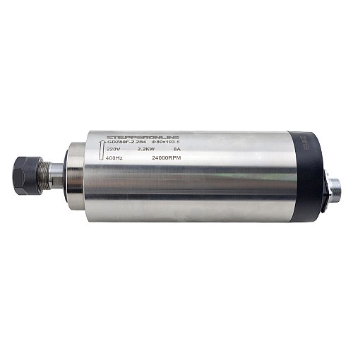 220V 2.2KW Φ80x193.5mm Air Cooled Spindle Motor and 3HP 2.2KW 12.5A Variable Frequency Drive Kit - VSK-AR2.2B | StepperOnline CA