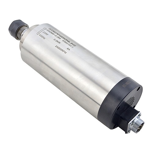 Spindle Motor Air Cooled 220V 2.2KW 24000RPM 400Hz ER20 Collet Wood Engraving Milling Machine STEPPERONLINE CNC VFD Motor 220V AC Spindle 4 Bearings - GDZ80F-2.2B4 | StepperOnline CA