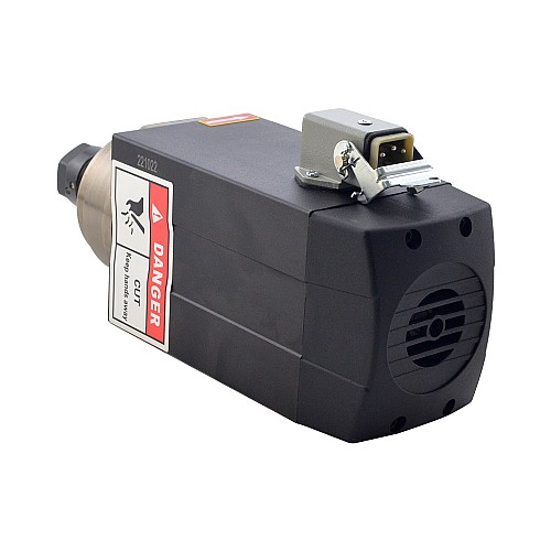 Square Spindle Motor Air Cooled 110V 1.5KW 24000RPM 400Hz ER20 Collet CNC Engraving Router Milling Grinding Machine STEPPERONLINE CNC VFD Motor 110V AC Spindle 4 Bearings - GDZ93x82-1.5A4 | StepperOnline CA