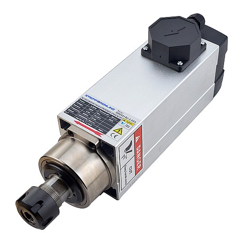 CNC Spindle Motor Air Cooled 380V 3.5KW 18000RPM 300Hz ER25 Collet - GDZ93x82-3.5C4 | StepperOnline CA CNC Spindle Motor Air Cooled 380V 3.5KW 18000RPM 300Hz ER25 Collet - GDZ93x82-3.5C4 | StepperOnline CA