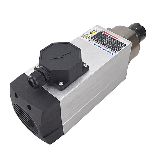 CNC Spindle Motor Air Cooled 220V 2.2KW 18000RPM 400Hz ER25 Collet - GDZ93x82-2.2B4 | StepperOnline CA CNC Spindle Motor Air Cooled 220V 2.2KW 18000RPM 400Hz ER25 Collet - GDZ93x82-2.2B4 | StepperOnline CA