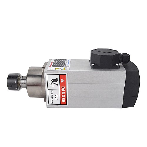 CNC Spindle Motor Air Cooled 380V 2.2KW 18000RPM 300Hz ER25 Collet - GDZ93x82-2.2C4 | StepperOnline CA