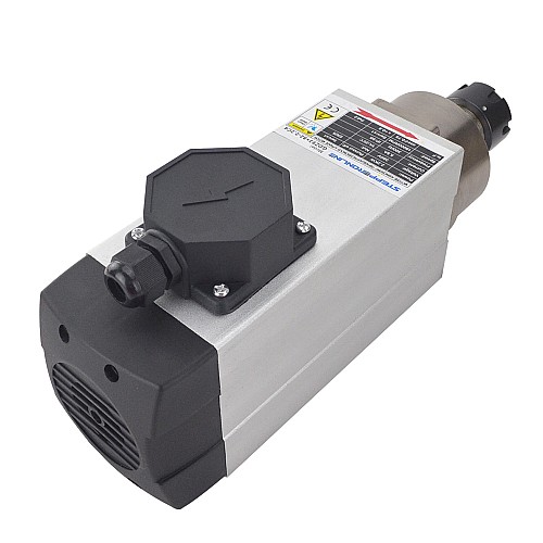 CNC Spindle Motor Air Cooled 380V 2.2KW 18000RPM 300Hz ER25 Collet - GDZ93x82-2.2C4 | StepperOnline CA