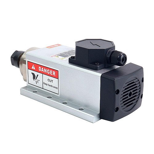CNC Spindle Motor Air Cooled 220V 2.2KW 24000RPM 400Hz ER20 Collet - GDZL80x73-2.2B4 | StepperOnline CA