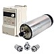 220V 1.5KW Φ80x193.5mm Air Cooled Spindle Motor and 2HP 1.5KW 7.0A Variable Frequency Drive Kit - VSK-AR1.5B | StepperOnline CA 220V 1.5KW Φ80x193.5mm Air Cooled Spindle Motor and 2HP 1.5KW 7.0A Variable Frequency Drive Kit - VSK-AR1.5B | StepperOnline CA