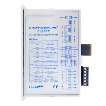 Y Series EtherCAT Closed Loop Stepper Driver 0-8.5A 20-80VAC/30-110VDC for Nema 34 Stepper Motor