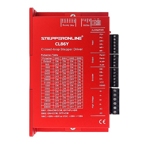 YS Series 1 Axis Closed Loop Stepper CNC Kit V2.0 6.50Nm(920.48oz.in) Nema 34 Motor w/ 1.5m Cables & Power Supply - 1-CLYS65-1M5-V20 | StepperOnline CA YS Series 1 Axis Closed Loop Stepper CNC Kit V2.0 6.50Nm(920.48oz.in) Nema 34 Motor w/ 1.5m Cables & Power Supply - 1-CLYS65-1M5-V20 | StepperOnline CA