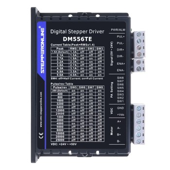 TE Series Digital Stepper Driver 1.8-5.6A 24-50VDC for Nema 23, 24, 34 Motor TE Series Digital Stepper Driver 1.8-5.6A 24-50VDC for Nema 23, 24, 34 Motor