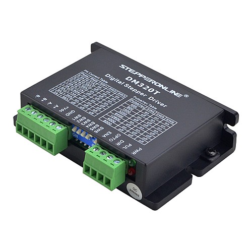 Digital Stepper Driver 0.3-2.2A 10-30VDC for Nema 8, 11, 14, 16, 17 Stepper Motor - DM320T | StepperOnline CA Digital Stepper Driver 0.3-2.2A 10-30VDC for Nema 8, 11, 14, 16, 17 Stepper Motor - DM320T | StepperOnline CA
