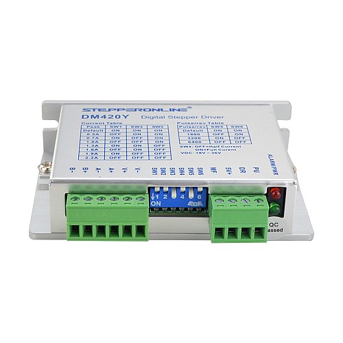 Y Series Digital Stepper Driver 0.3-2.2A DC18V-36V for Nema 11, 14, 17 Stepper Motor - DM420Y | StepperOnline CA Y Series Digital Stepper Driver 0.3-2.2A DC18V-36V for Nema 11, 14, 17 Stepper Motor - DM420Y | StepperOnline CA