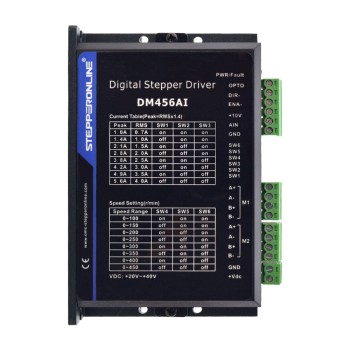 Stepper Motor Controller 2 Channels 1.0-5.6A 20-40VDC Speed Adjustable