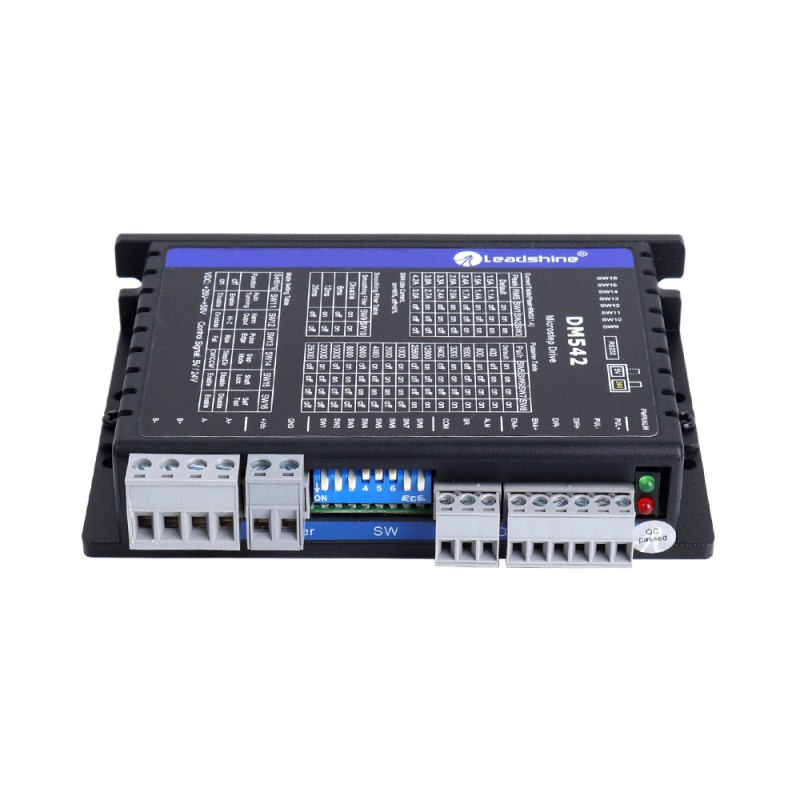 Leadshine Digital Stepper Driver 0.5-4.2A 20-50VDC for Nema 17, 23, 24 Stepper Motor - DM542 | StepperOnline CA