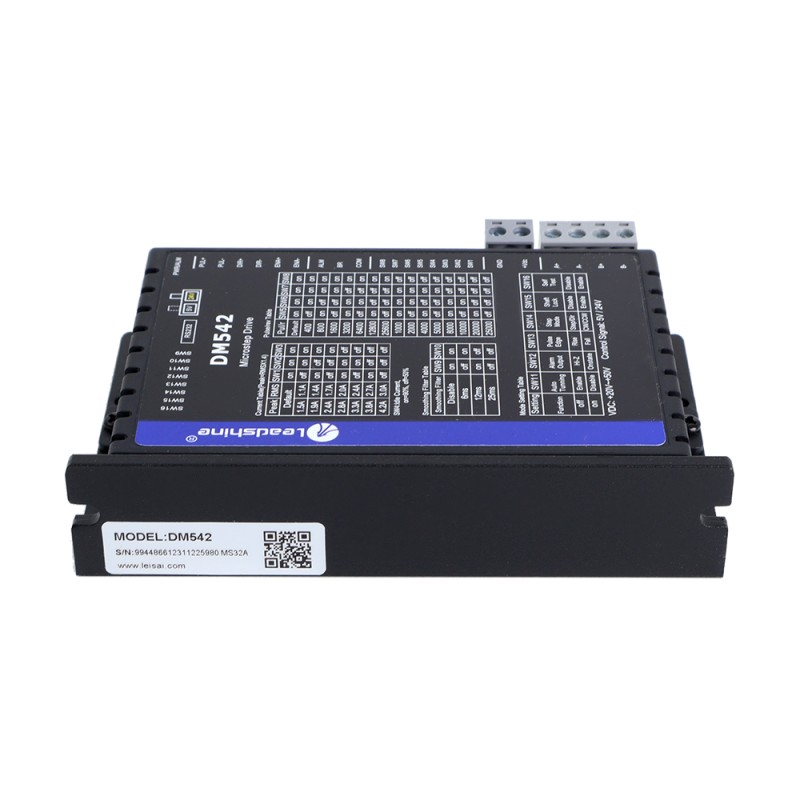 Leadshine Digital Stepper Driver 0.5-4.2A 20-50VDC for Nema 17, 23, 24 Stepper Motor - DM542 | StepperOnline CA