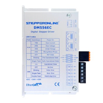 Y Series EtherCAT Digital Stepper Driver 0-5.6A 24-50VDC for Nema 23, 24, 34 Stepper Motor