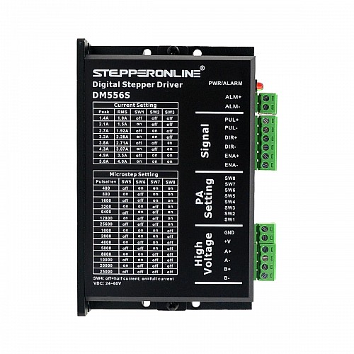 1 Axis Stepper CNC Kit 4Nm (566 oz.in) Nema 24 Stepper Motor & Digital Stepper Driver - 1-DM556S-24HS39 | StepperOnline CA