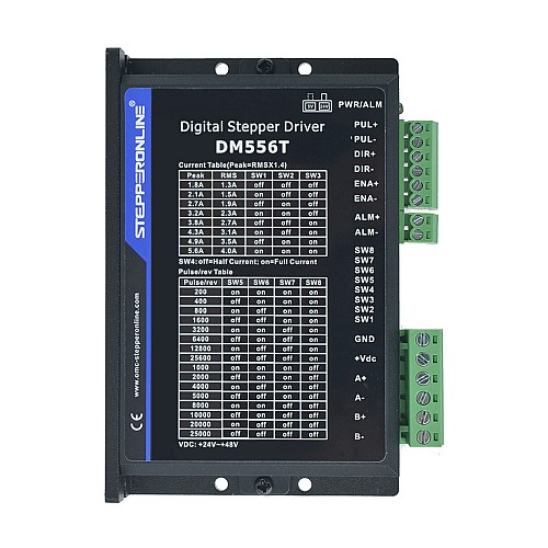 TS Series 1 Axis 3.0Nm(425oz.in) Stepper CNC Kit 4.2A Nema 23 Stepper Motor & Driver DM556T - 1-DM556T-23HS45 | StepperOnline CA TS Series 1 Axis 3.0Nm(425oz.in) Stepper CNC Kit 4.2A Nema 23 Stepper Motor & Driver DM556T - 1-DM556T-23HS45 | StepperOnline CA