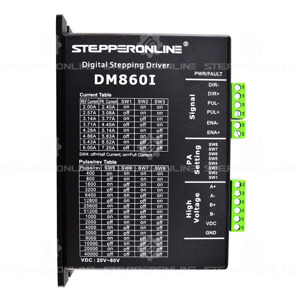 DM860I | Digital Stepper Driver 2.4-7.2A 20-80VDC for Nema 34