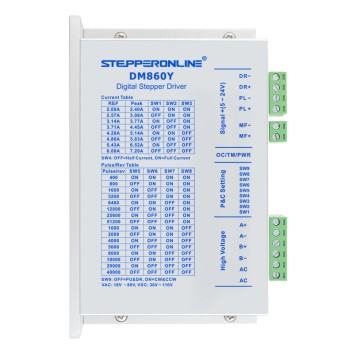 US On Sale - Y Series Digital Stepper Driver 2.4-7.2A AC18V-80V/DC 36V-110V for Nema 34 Motor