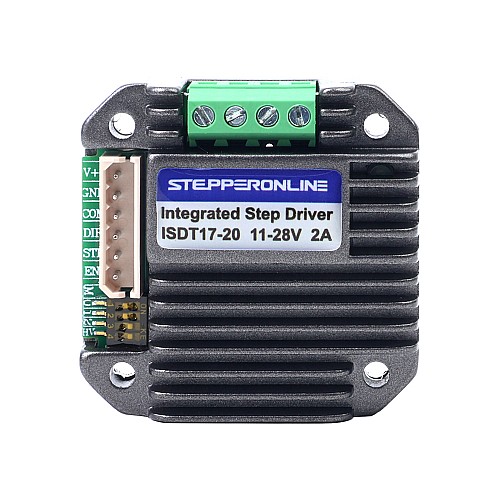 Integrated Stepper Motor Driver 0.6-2.0A 11-28VDC Ultra-silent Version for NEMA 17 Stepper Motor - ISDT17-20 | StepperOnline CA