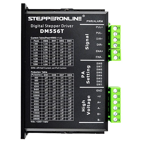 TS Series 1 Axis 3.0Nm(425oz.in) Stepper CNC Kit 4.2A Nema 23 Stepper Motor & Driver DM556T - 1-DM556T-23HS45 | StepperOnline CA TS Series 1 Axis 3.0Nm(425oz.in) Stepper CNC Kit 4.2A Nema 23 Stepper Motor & Driver DM556T - 1-DM556T-23HS45 | StepperOnline CA