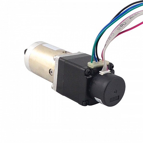 Nema 11 Closed-loop Geared Stepper L=31mm Gear Raio 100:1 Encoder 300PPR - 11HS12-0674D-PG100-E22-300 | StepperOnline CA Nema 11 Closed-loop Geared Stepper L=31mm Gear Raio 100:1 Encoder 300PPR - 11HS12-0674D-PG100-E22-300 | StepperOnline CA