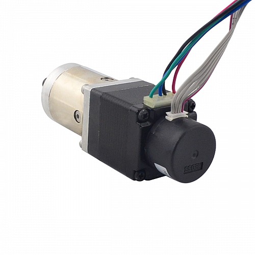 Nema 11 Closed-loop Geared Stepper L=31mm Gear Ratio 27:1 Encoder 300PPR - 11HS12-0674D-PG27-E22-300 | StepperOnline CA