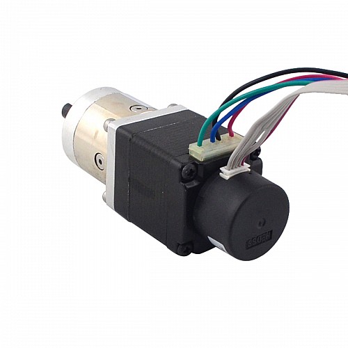 Nema 11 Closed-loop Geared Stepper L=31mm Gear Raio 5:1 Encoder 300PPR - 11HS12-0674D-PG5-E22-300 | StepperOnline CA