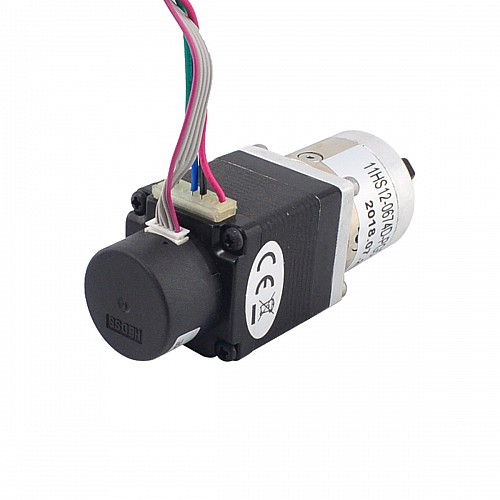 Nema 11 Closed-loop Geared Stepper L=31mm Gear Raio 5:1 Encoder 300PPR - 11HS12-0674D-PG5-E22-300 | StepperOnline CA