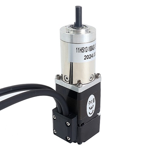 Nema 11 Closed-loop Geared Stepper L=32mm Gear Raio 100:1 Encoder 1000PPR(4000CPR) - 11HS12-1004D-E1000-PG100 | StepperOnline CA