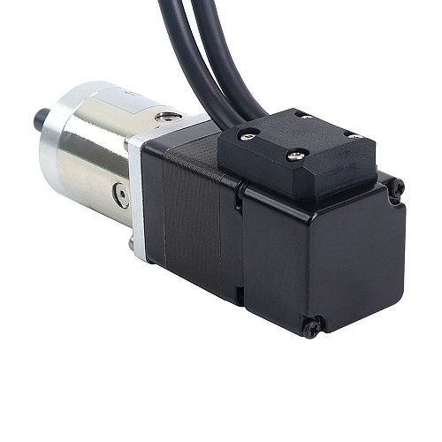 Nema 11 Closed-loop Geared Stepper L=32mm Gear Raio 27:1 Encoder 1000PPR(4000CPR) - 11HS12-1004D-E1000-PG27 | StepperOnline CA
