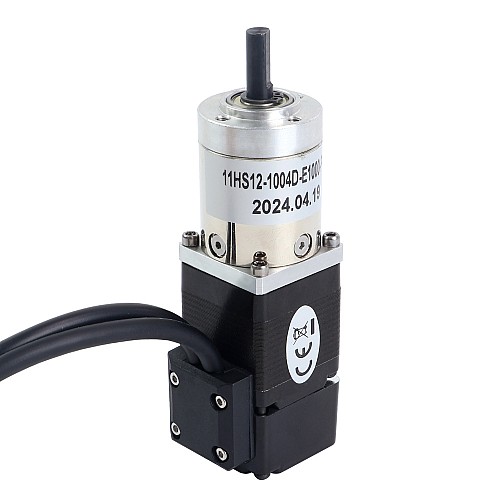 Nema 11 Closed-loop Geared Stepper L=32mm Gear Raio 27:1 Encoder 1000PPR(4000CPR) - 11HS12-1004D-E1000-PG27 | StepperOnline CA