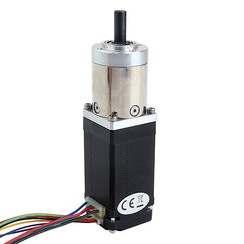 Nema 11 Stepper Motor with  Gearbox Gear Ratio 14:1 & Magnetic Encoder 1000PPR(4000CPR) - 11HS20-0674D-PG14-AR4 | StepperOnline CA