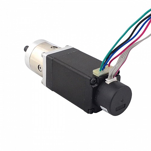 Nema 11 Closed-loop Geared Stepper L=51mm Gear Raio 5:1 Encoder 300PPR - 11HS20-0674D-PG5-E22-300 | StepperOnline CA Nema 11 Closed-loop Geared Stepper L=51mm Gear Raio 5:1 Encoder 300PPR - 11HS20-0674D-PG5-E22-300 | StepperOnline CA