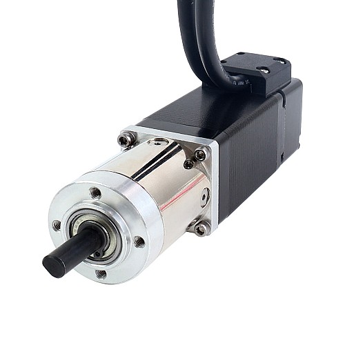 Nema 11 Closed-loop Geared Stepper L=51mm Gear Raio 14:1 Encoder 1000PPR(4000CPR) - 11HS20-1004D-E1000-PG14 | StepperOnline CA