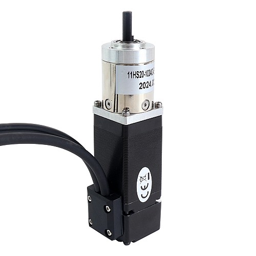 Nema 11 Closed-loop Geared Stepper L=51mm Gear Raio 14:1 Encoder 1000PPR(4000CPR) - 11HS20-1004D-E1000-PG14 | StepperOnline CA