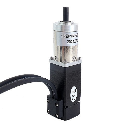 Nema 11 Closed-loop Geared Stepper L=51mm Gear Raio 51:1 Encoder 1000PPR(4000CPR) - 11HS20-1004D-E1000-PG51 | StepperOnline CA
