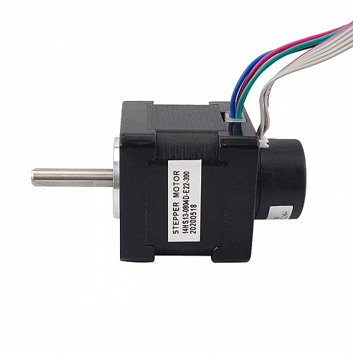 Nema 14 Closed Loop Stepper Motor 18Ncm(25.5oz.in) Encoder 300PPR - 14HS13-0804D-E22-300 | StepperOnline CA