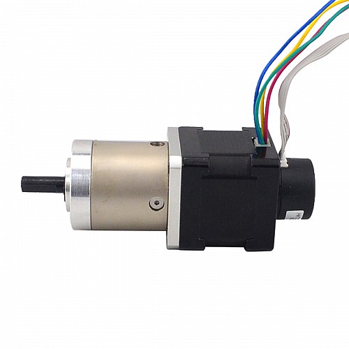 Nema 14 Closed-loop Geared Stepper L=34mm Gear Raio 19:1 Encoder 300CPR - 14HS13-0804D-PG19-E22-300 | StepperOnline CA