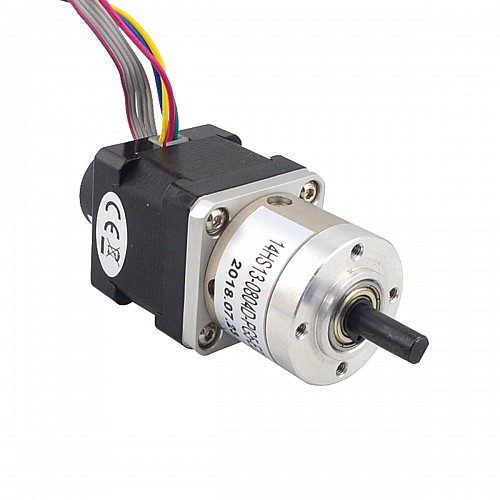 Nema 14 Closed-loop Geared Stepper L=34mm Gear Raio 5:1 Encoder 300PPR - 14HS13-0804D-PG5-E22-300 | StepperOnline CA Nema 14 Closed-loop Geared Stepper L=34mm Gear Raio 5:1 Encoder 300PPR - 14HS13-0804D-PG5-E22-300 | StepperOnline CA