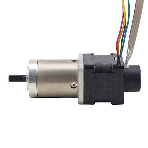 Nema 14 Closed-loop Geared Stepper L=34mm Gear Raio 51:1 Encoder 300PPR - 14HS13-0804D-PG51-E22-300 | StepperOnline CA