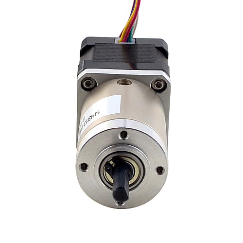 Nema 14 Closed-loop Geared Stepper L=34mm Gear Raio 51:1 Encoder 300PPR - 14HS13-0804D-PG51-E22-300 | StepperOnline CA